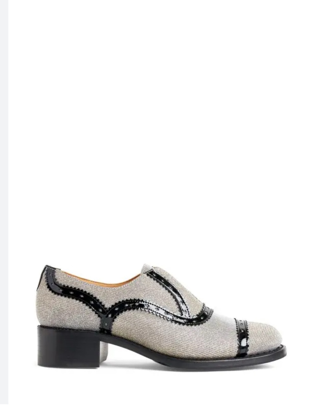 The Office of Angela Scott - Ms. Azner Oxford Slip-on - Sz 9.5 - Sparkly/Black